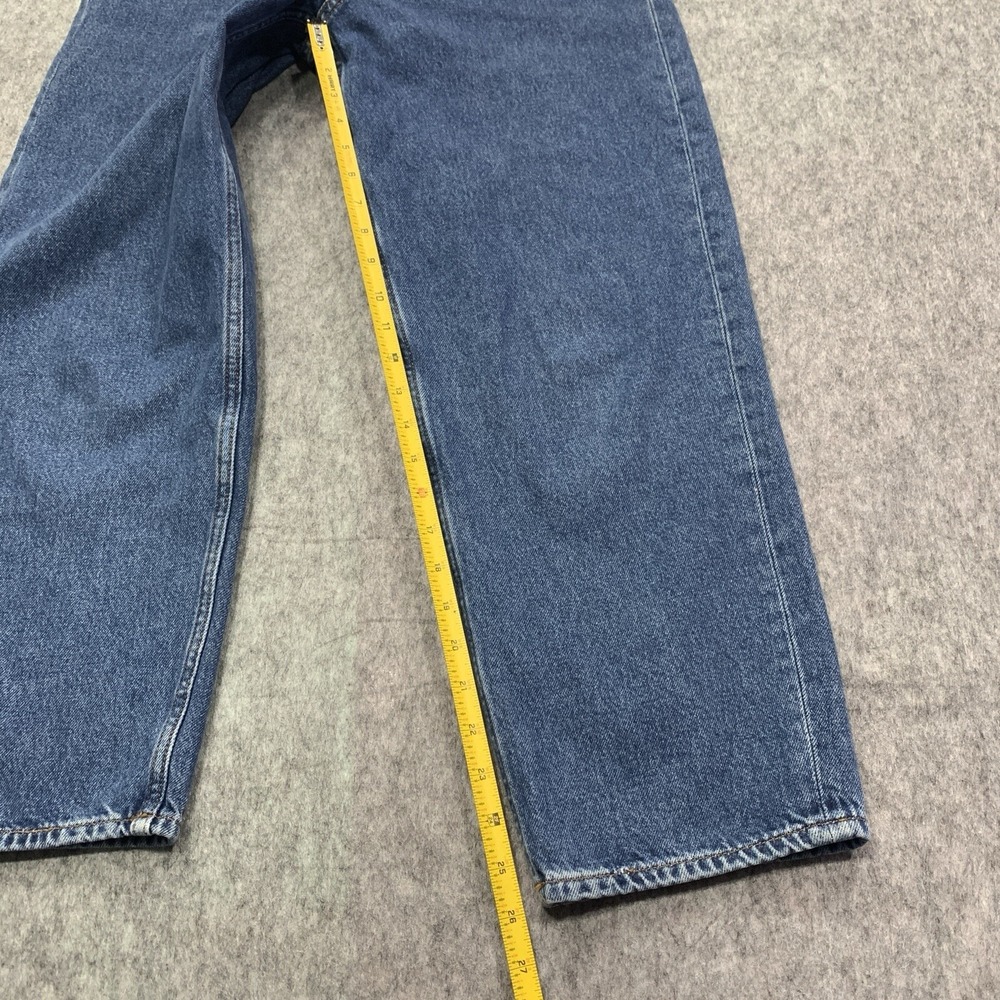 COS Women's High Rise Tapered Ankle Length Wide Leg Blue Jeans - Size 29 - Picture 14 of 15
